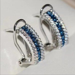 STUD 18K WHITE GOLD EARRINGS